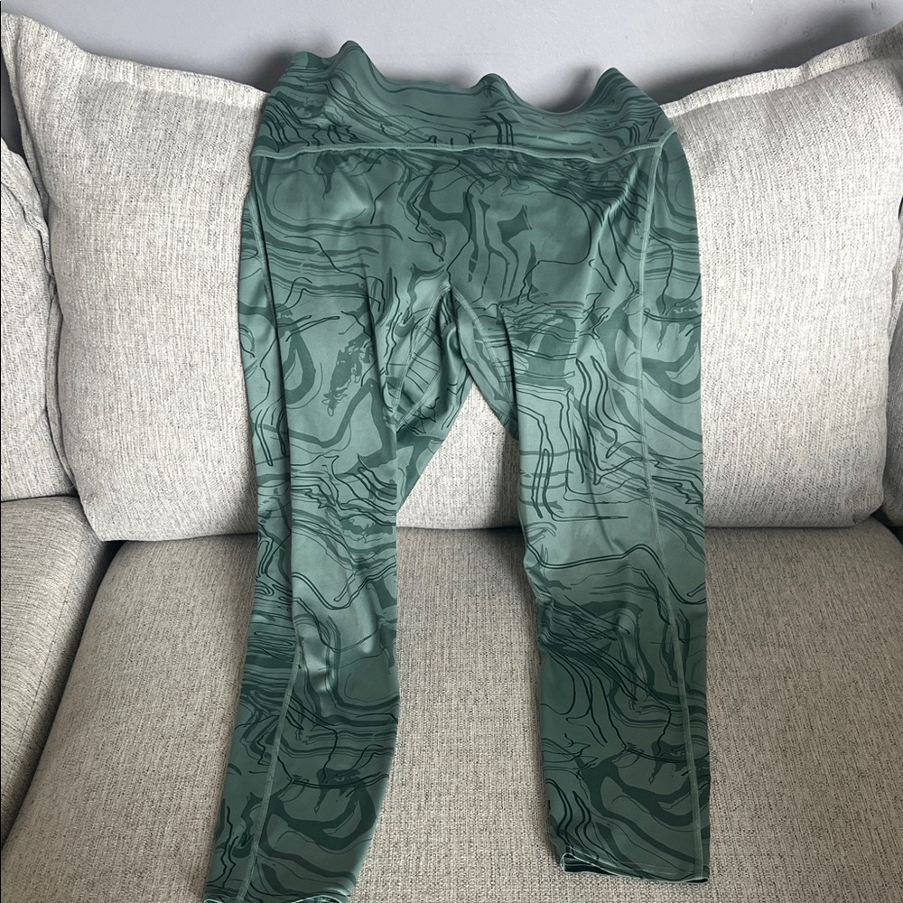 Gymshark Olive Patterned Leggings